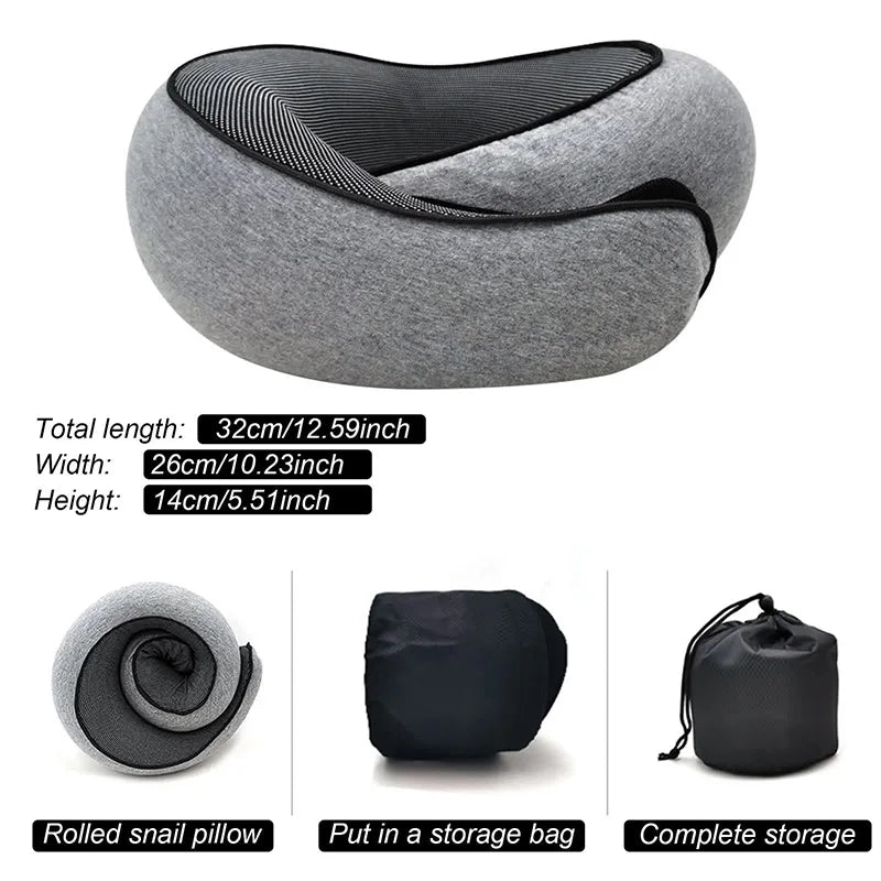Veloura™ Premium Memory Foam Travel Neck Pillow