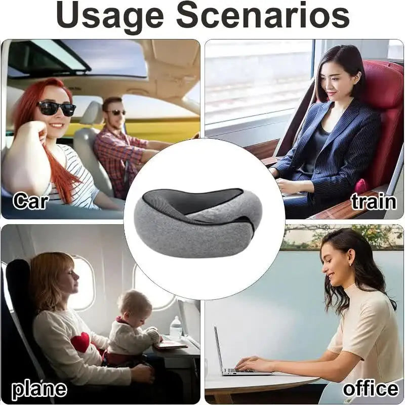 Veloura™ Premium Memory Foam Travel Neck Pillow