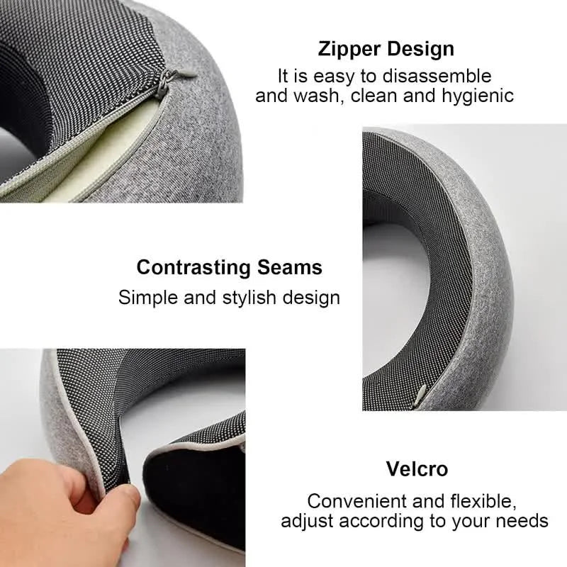 Veloura™ Premium Memory Foam Travel Neck Pillow